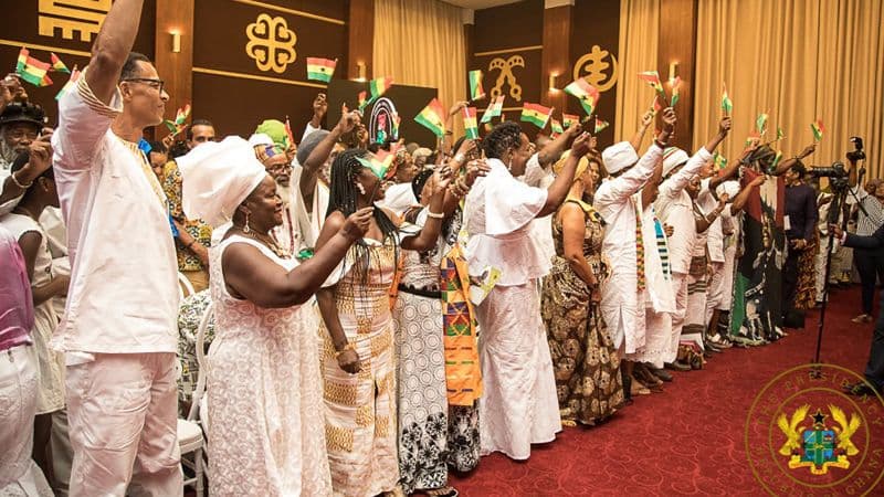 Ghana citizens at a Year of Return heritage gathering