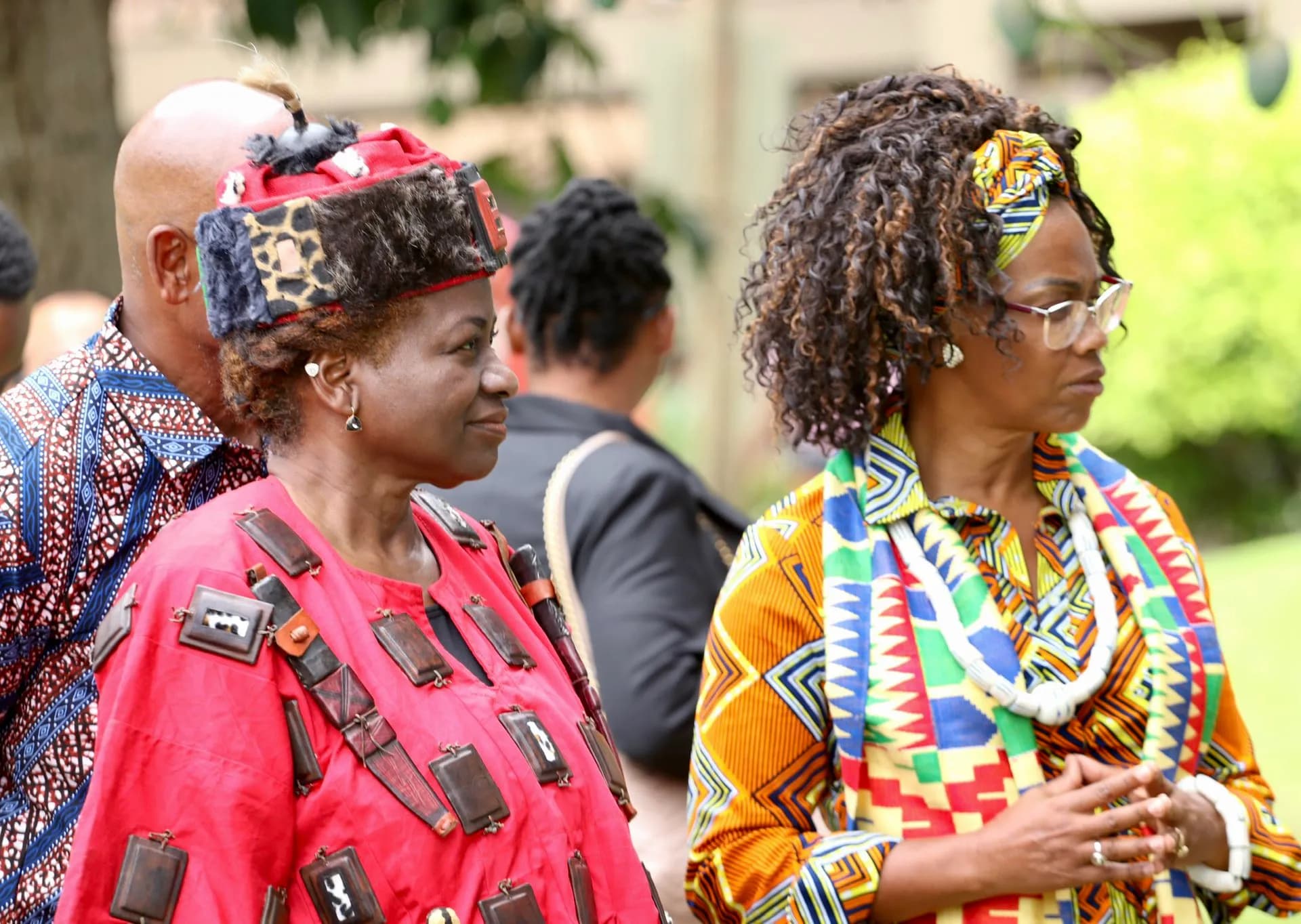 Crowd at a public event in Ghana